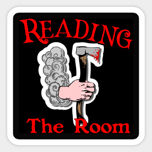 Reading the Room Square Sticker